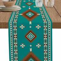 Boho American Indian Style Linen Table Runners Dresser Scarves Table Decor Reusable Kitchen Dining Table Runners Party Decor