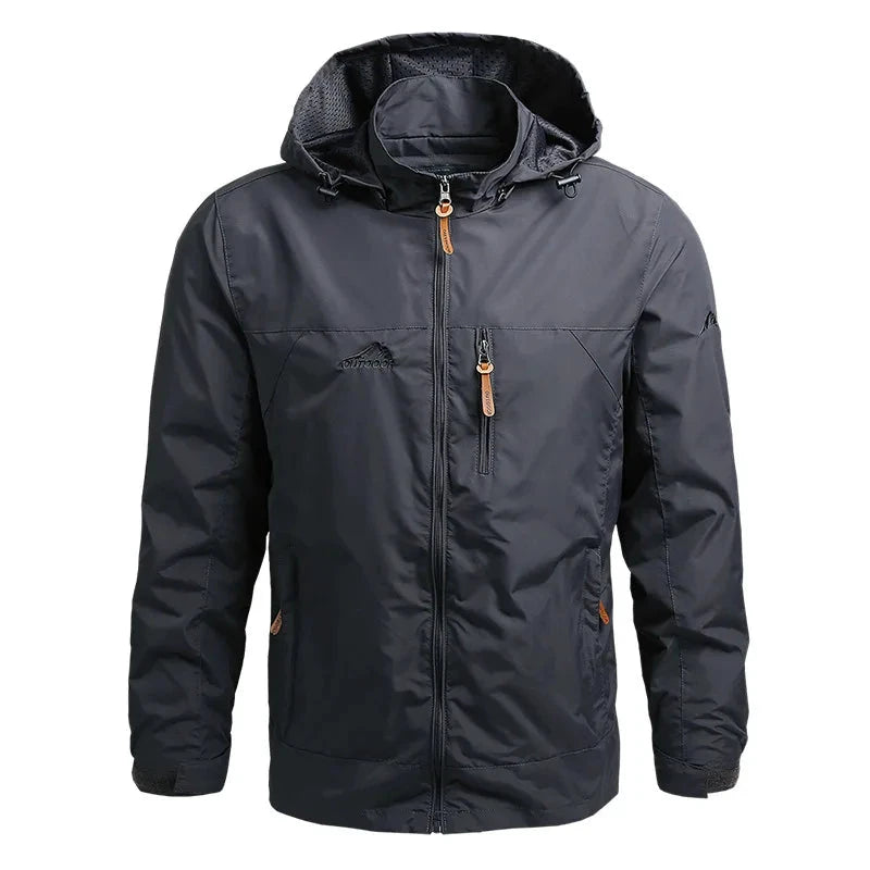 Windbreaker Men Tactical Jacket Waterproof Outdoor Hooded Coat Sports Military European Size S-5XL Field Climbing Thin Outwear - MANDOTOS