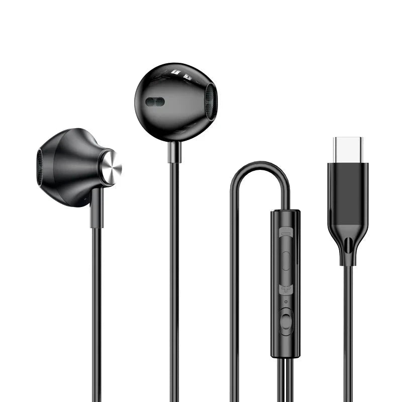 For Samsung Headphones HiFi Surround Sound In-ear USB Type C 3.5mm With wire control Wired Earplugs For Galaxy S24 S23 S22 Ultra Lieve 3C Accessory Store