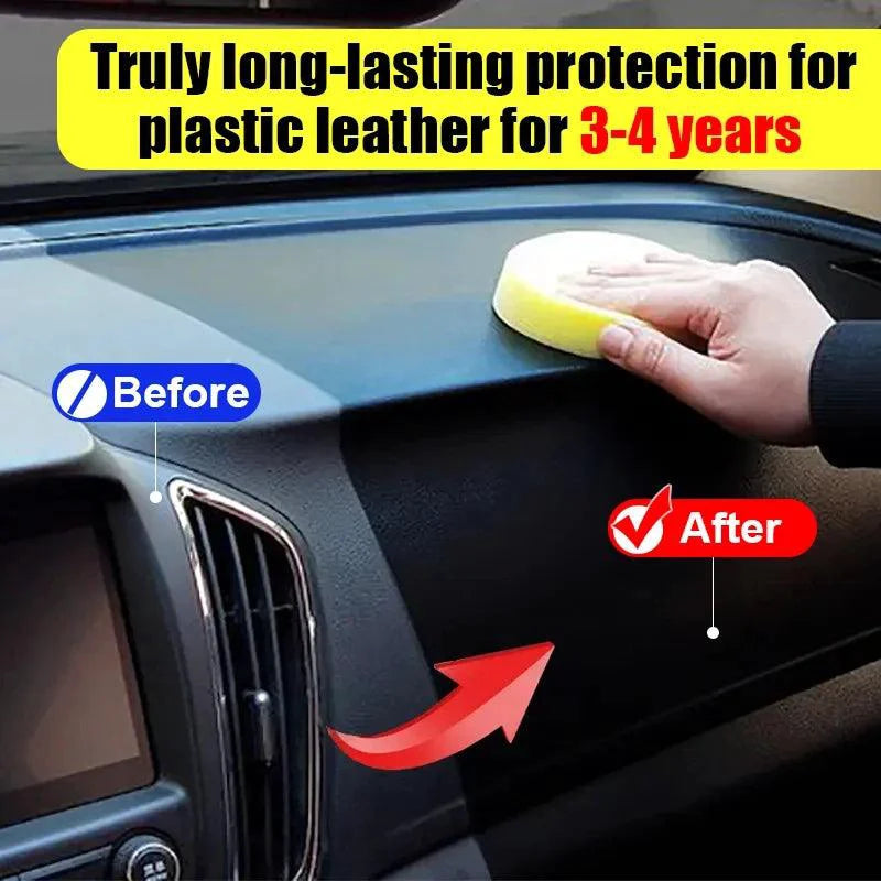 Mandotos Car Plastic Restorer Back to Black Gloss Renovator 50g For Plastic Leather Auto Care - MANDOTOS