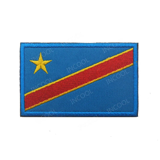 Embroidery Patches African Morocco Nigeria Algeria Seychelles Botswana Gabonese Libya Mauritania Djibouti Namibia Flags Badges