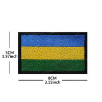Embroidery Patches African Morocco Nigeria Algeria Seychelles Botswana Gabonese Libya Mauritania Djibouti Namibia Flags Badges