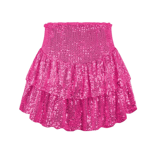 2024 African Party Evening Clothes for Women Spring Summer Sexy High Waist Sequin Mini Pleated Skirts Dashiki Africa Clothing
