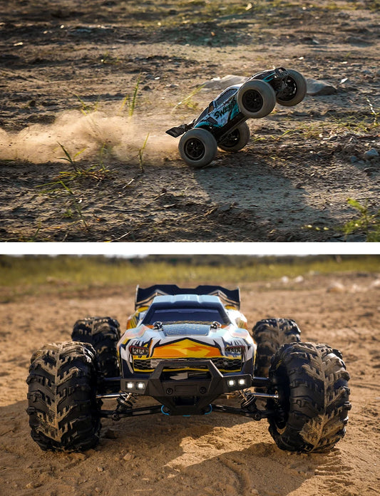 Teeggi 16101 /16102 PRO 1:16 High Speed RC Car With LED Light Drift 70KM/H 4WD RC Off-Road Car Monster Truck Toy For Kid Gifts - MANDOTOS