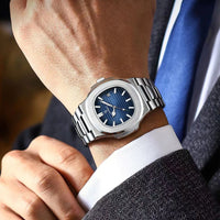 POEDAGAR Top Luxury Brand Man Watch Sports Waterproof Luminous Date Men Wristwatch Square Dial Quartz Men's Watches High Quality - MANDOTOS