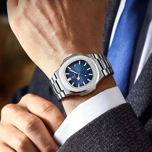 POEDAGAR Top Luxury Brand Man Watch Sports Waterproof Luminous Date Men Wristwatch Square Dial Quartz Men's Watches High Quality - MANDOTOS