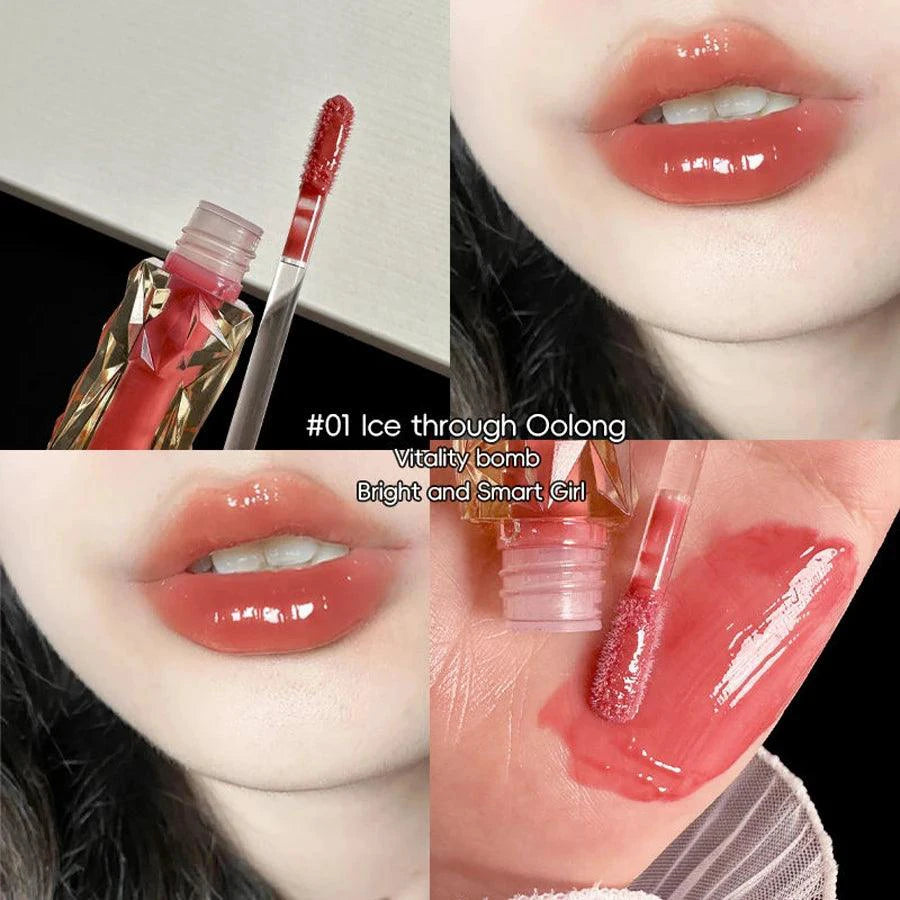 Long-Lasting Lip Gloss - Moisturizing Waterproof Mirror Finish - MANDOTOS