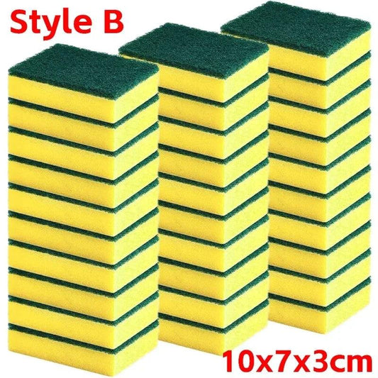 Highly absorbent double-sided sponge magic cleaning pot rust sponge cleaning brush kitchen cleaning tool - MANDOTOS