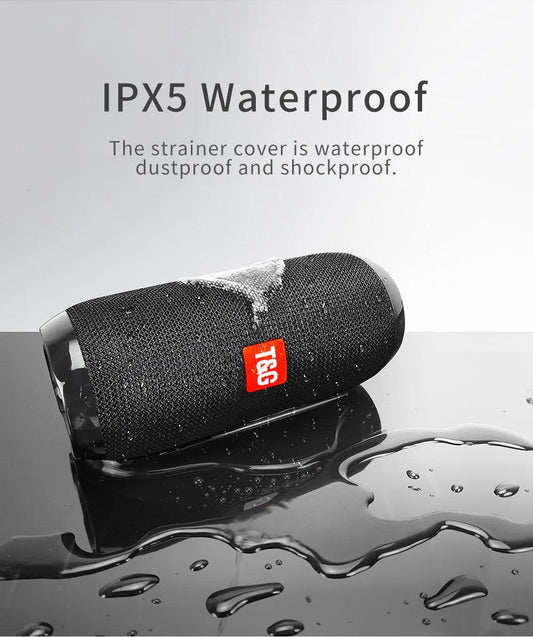 Bluetooth Speaker T&G TG117 Portable TWS Sound Box Waterproof Loudspeaker Outdoor Stereo Surround Speakers Support TF FM Radio - MANDOTOS