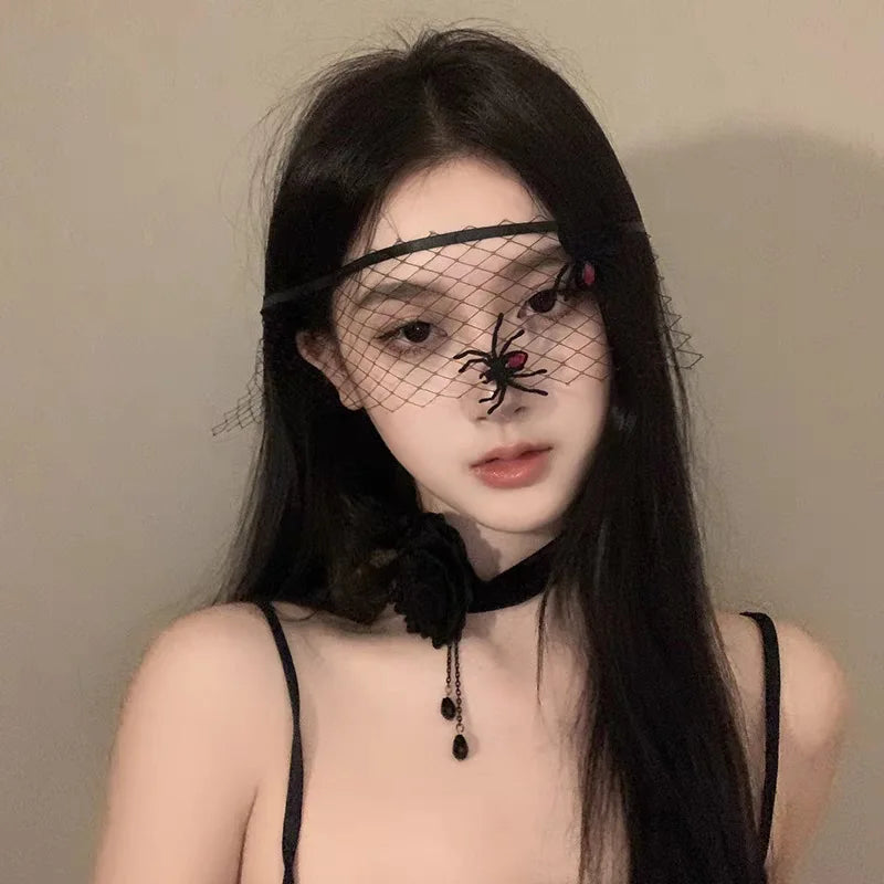 Masquerade Costume Mask Sexy Lace Half Face Mask Gothic Lace Mask Elegant For Fancy Dress Themed Events Halloween