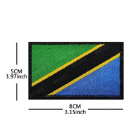 Embroidery Patches African Morocco Nigeria Algeria Seychelles Botswana Gabonese Libya Mauritania Djibouti Namibia Flags Badges