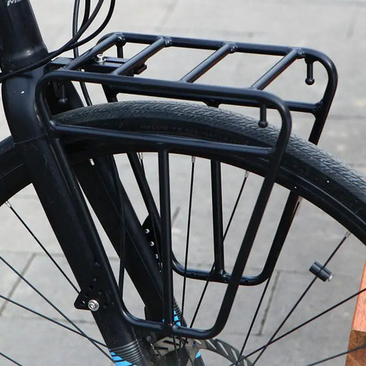 Cycling Cargo Rack Luggage Touring Carrier Racks Front Pannier Rack for Cycling Equipment Stand Footstock for Enhanced Stability - MANDOTOS