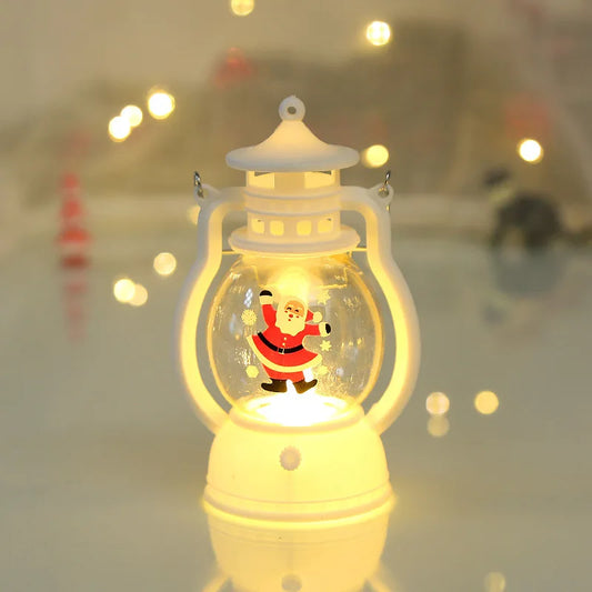 Halloween Hanging Pumpkin Lantern Light LED Ghost Lamp Candle Light Retro Small Oil Lamp Christmas Party Home Decor Horror Props - MANDOTOS