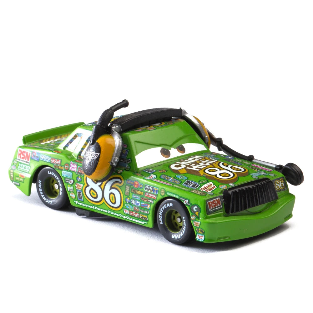 Cars Disney Pixar Cars Lightning McQueen Mater Jackson Storm The King Mater 1:55 Metal Alloy Car Toy Model Toys Children Gifts