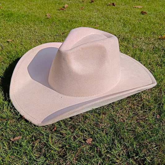 western Premium suede cowboy hat stylish men's and women's fedora Suede Panama hat perfect for outdoor festive activitieswestern