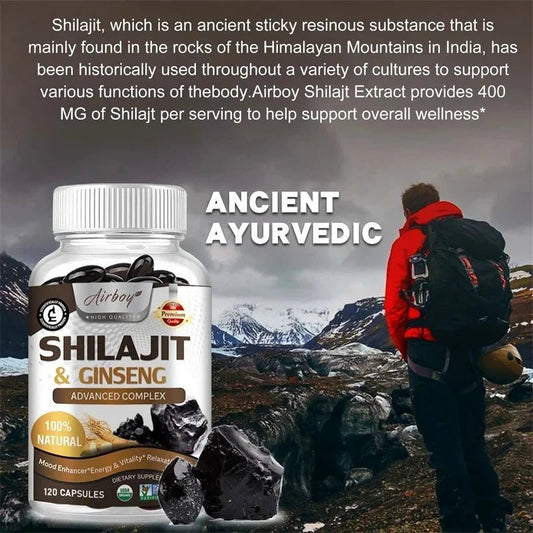 Shilajit - Natural Energizer To Rejuvenate The Body, Improve Mental Clarity and Boost The Immune System MANDOTOS