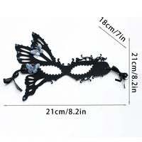 Elegant Enigma Mask Intriguing Velvet Costume Headpiece for Halloween Masquerade Ball
