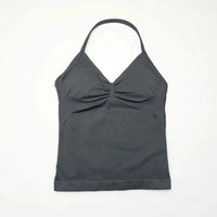 NCLAGEN Impact Longline Strappy Top Sports Yoga Vest Women's Fitness Tank Top Gym Beautiful Open Back Bra Running Workout Halter NCLAGEN Official Store