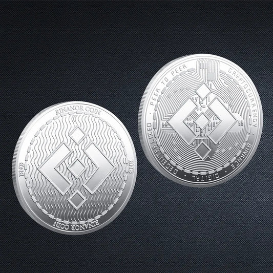 Bitcoin BTC ETH ADA XLM SHIB DOGE XRP SOL DOT LINK LTC UNI Coin Physical Metal Crypto Currency Coin Collection with Plastic Case