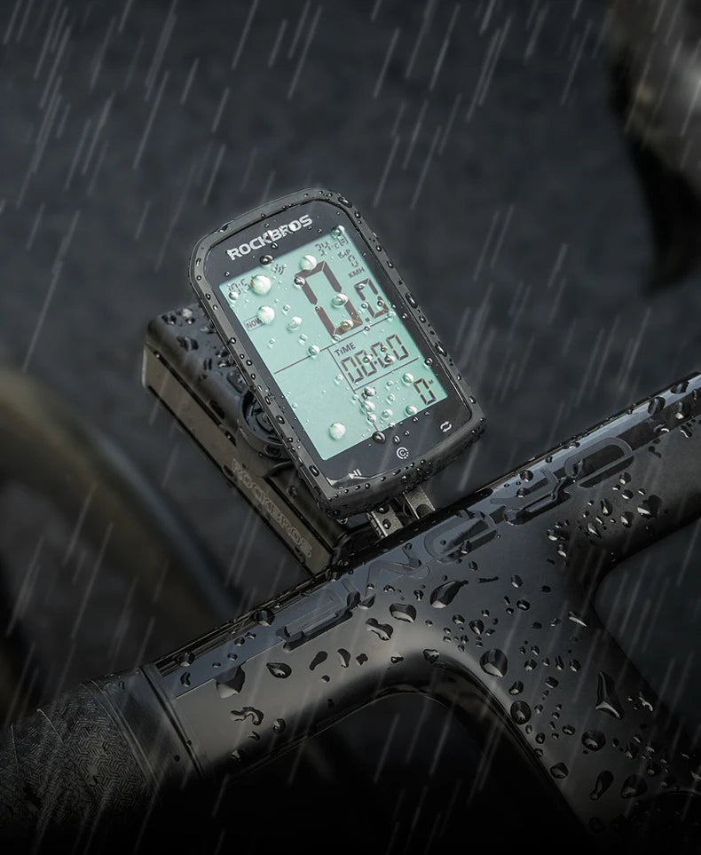 ROCKBROS Bicycle Computer GPS 5.0 ANT Bluetooth Waterproof Wireless Cyclocomputer Speedometer Bike Stopwatch Bike Accessories - MANDOTOS