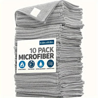 5/10/20pcs Kitchen Towel, Ultra-fine Fiber Light Gray Cleaning Cloth Set, Absorbent, Soft And Stain-removing Cloth - MANDOTOS