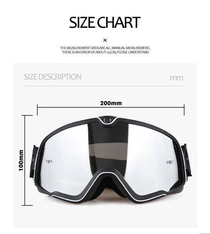 Retro Bicycles Goggles Ski Glasses Sunglasses ATV Goggles Non-slip Belt AntiUV Cafe Racer Chopper Cycling Racing Free shipping