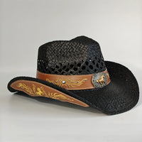 2026 Embroidery Horse Accessories Straw Cowboy Hat for Women Men – Western Sun Hat for Country Concert Rodeo and Cowgirl Hat