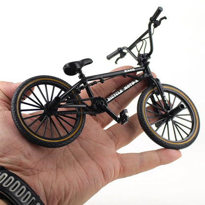 New 1:8 Mini Alloy Racing Bicycle Diecast Model Metal Mountain Bike Pocket Portable Simulation Collection Gift Toy For Childrens