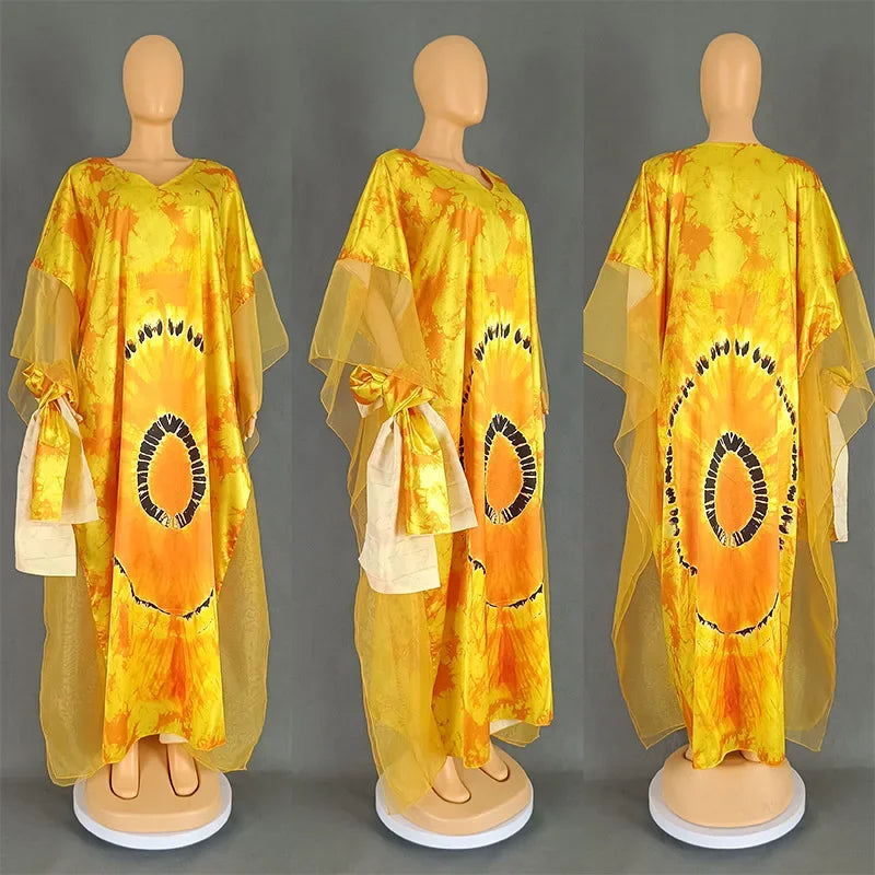 African Dresses for Women Traditional Africa Clothing Dashiki Ankara Outfits Gown Abayas Robe Muslim Kaftan Maxi Long Dress 2024