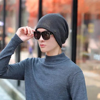 Hot Sale Unisex Warm Winter Hat Fashion Men & Women Simple Style Thick Knitted Hat Outdoor Sports Ski Beanie Hats