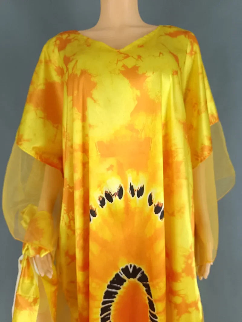 African Dresses for Women Traditional Africa Clothing Dashiki Ankara Outfits Gown Abayas Robe Muslim Kaftan Maxi Long Dress 2024
