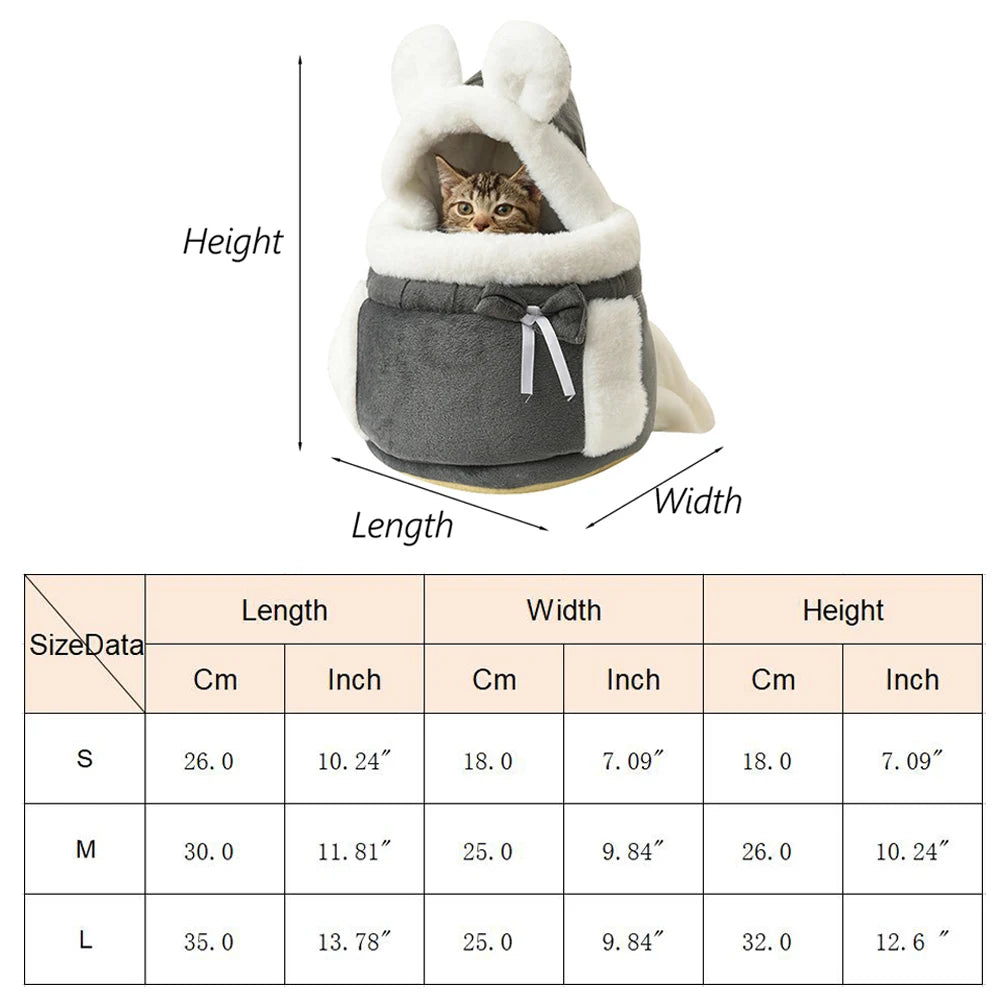Outdoor Travel Chihuahua Puppy Dog Carrier Bacpack Winter Warm Pet Carrying Bags for Small Dogs Yorkshire Cat Nest mascotas Home - MANDOTOS