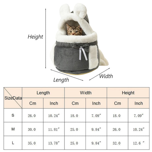 Outdoor Travel Chihuahua Puppy Dog Carrier Bacpack Winter Warm Pet Carrying Bags for Small Dogs Yorkshire Cat Nest mascotas Home - MANDOTOS