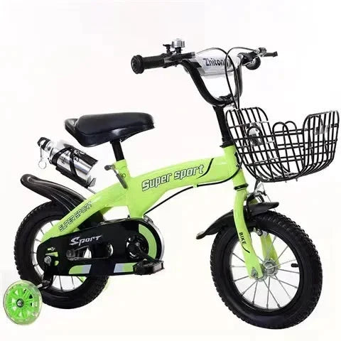 Children's Bicycles for Boys Aged 3-10 Years Old Children Girls Children's Bicycles with Flashing Auxiliary Wheels MANDOTOS