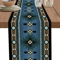 Boho American Indian Style Linen Table Runners Dresser Scarves Table Decor Reusable Kitchen Dining Table Runners Party Decor