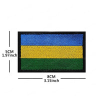 Embroidery Patches African Morocco Nigeria Algeria Seychelles Botswana Gabonese Libya Mauritania Djibouti Namibia Flags Badges