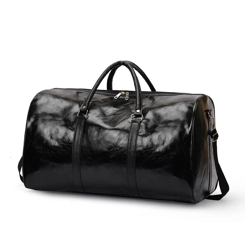 Travel Bag For Men Pu Leather Shoulder Bag Big Capacity Tote Bags For Women Fashion New Duffle Crossbody Bag Sports Pack luggage MANDOTOS