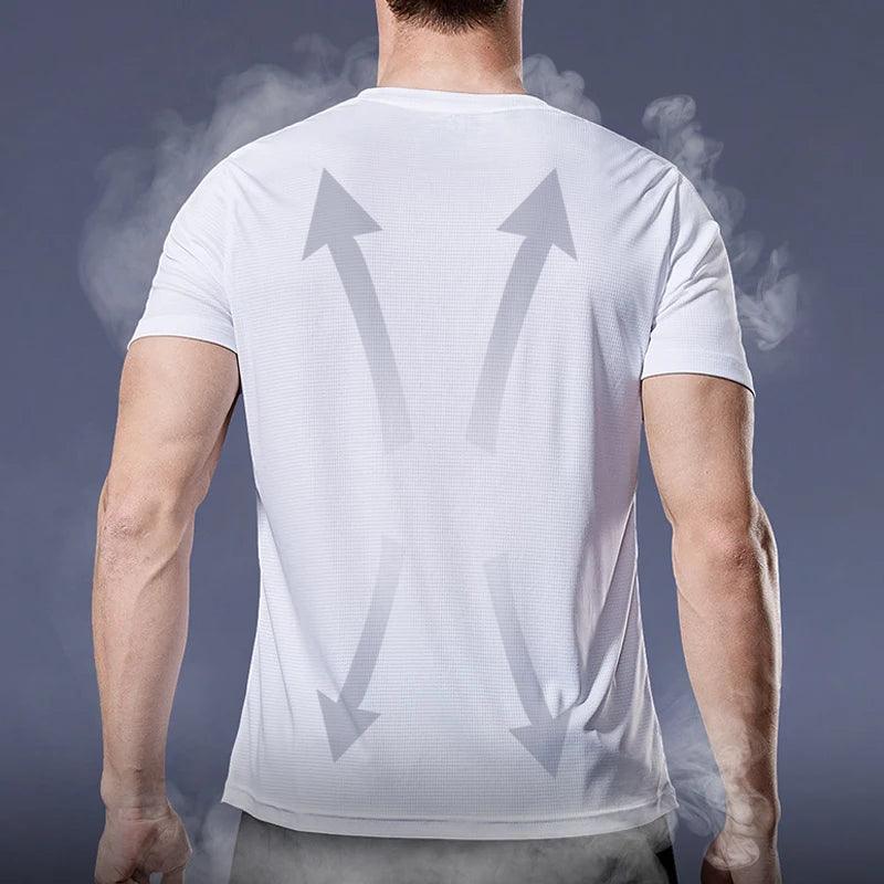 Running Shirts Soccer Shirts Men's Jersey Sportswear Mens Jogging T-Shirts Quick Dry Compression Sport T-Shirt Fitness Gym - MANDOTOS