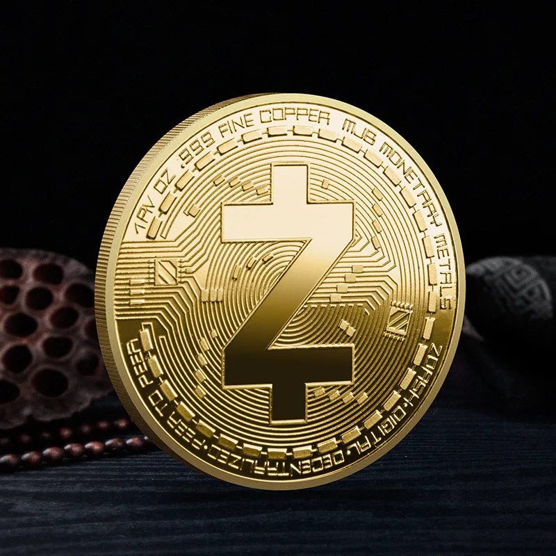 Bitcoin BTC ETH ADA XLM SHIB DOGE XRP SOL DOT LINK LTC UNI Coin Physical Metal Crypto Currency Coin Collection with Plastic Case