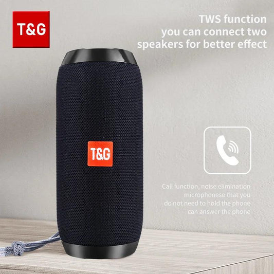 Bluetooth Speaker T&G TG117 Portable TWS Sound Box Waterproof Loudspeaker Outdoor Stereo Surround Speakers Support TF FM Radio - MANDOTOS