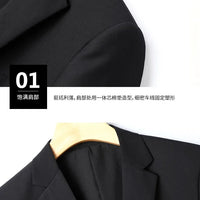 8XL Suit (Blazer+pants) Fashion Business Gentleman Italian Style Slim Solid Color Professional Suit Wedding Groom Best Man Suit