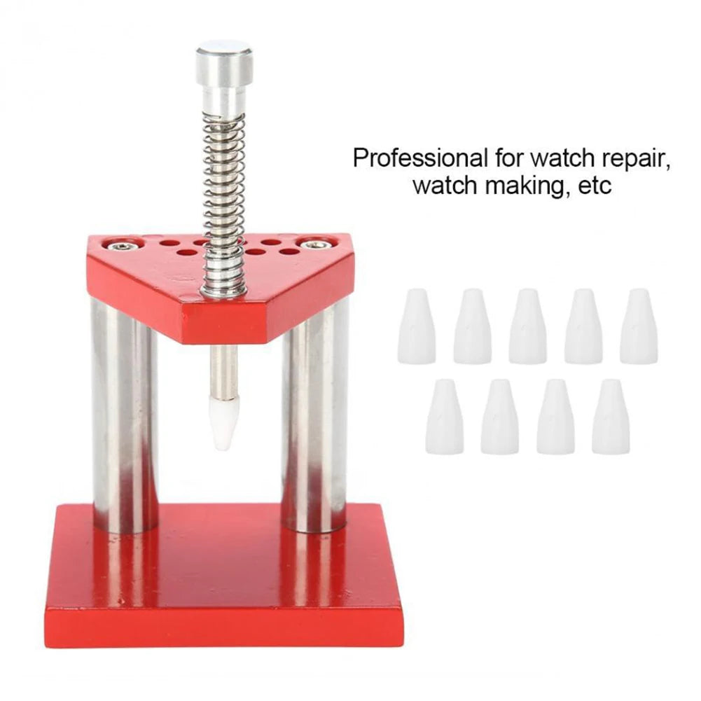 Watch Hand Presser Remover Puller Plunger Setting Fitting Set Red Wristwatch Watch Parts Repair Tool for Watchmaker