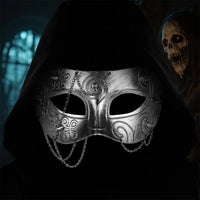 Medieval Knight Face Mask Armor Helmet Half Face Covering for Adults Renaissance Masquerade Costume Accessory
