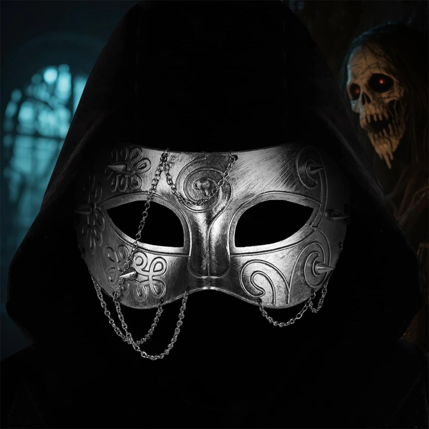 Medieval Knight Face Mask Armor Helmet Half Face Covering for Adults Renaissance Masquerade Costume Accessory