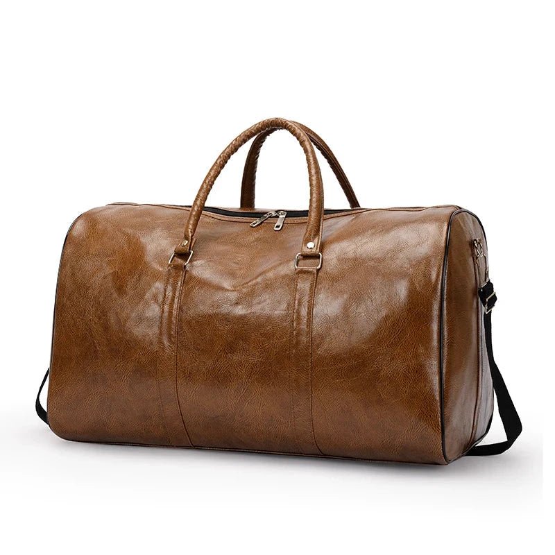 Travel Bag For Men Pu Leather Shoulder Bag Big Capacity Tote Bags For Women Fashion New Duffle Crossbody Bag Sports Pack luggage MANDOTOS