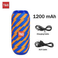 Bluetooth Speaker T&G TG117 Portable TWS Sound Box Waterproof Loudspeaker Outdoor Stereo Surround Speakers Support TF FM Radio - MANDOTOS