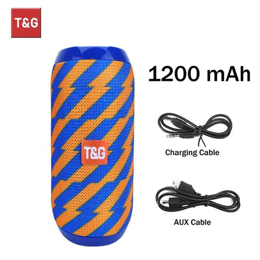 Bluetooth Speaker T&G TG117 Portable TWS Sound Box Waterproof Loudspeaker Outdoor Stereo Surround Speakers Support TF FM Radio - MANDOTOS