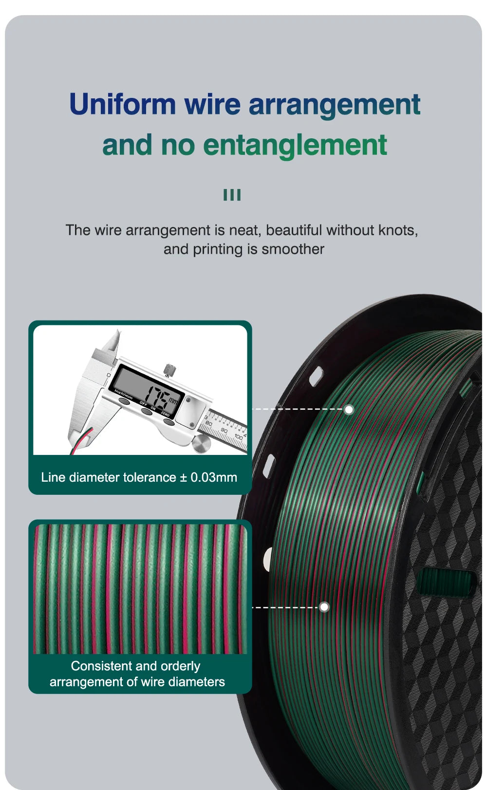 Multicolor Filament Bicolor Silk PLA 2Color for 3D Printing Plastic 3D Printer Materials 1.75mm Spool No Bubble High quailty