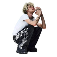Y2K Baggy Jeans High Quality Embroidered Striped Harajuku Sweatpants Men Women Hip Hop Streetwear Casual Mopping Wide Leg Denim MANDOTOS