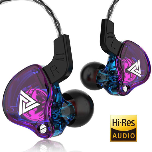Original QKZ AK6 Copper Driver HiFi Wired Earphones 3.5MM Race Sport Headphones Bass Stereo Headset Music Earbuds In Ear With Microphone - MANDOTOS